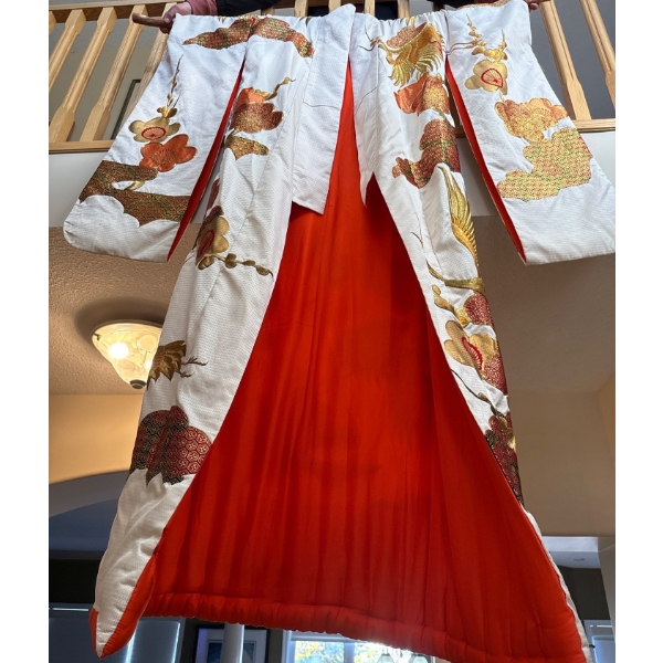 Traditional Japanese Silk Kimono 
