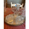 Image 5 : large collection of various crystal pieces, pinwheel, including certain plates, candy dishes, vases,