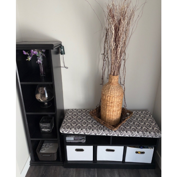 Ikea Kallax Series Bookshelf & Entry Bench  31x17x65"tall
