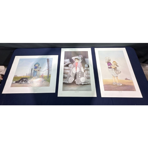 Alex Halliburton Prairie Pals Prints, My Turn, Gran'Ma's Shawl Prints