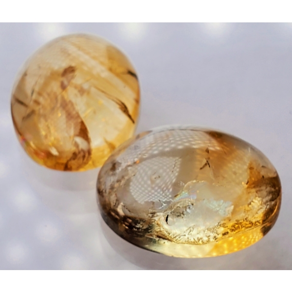 Yellow Sapphire Pair (16.7 ct total, 15.5×11.5×5 mm)
