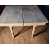 Image 1 : - Antique Dining Table w/ Whitewash Finish 42.5 W, 42 D, 29 T
