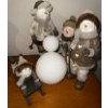 Image 1 : Family Of Four Snowman Figurines 10T - Holiday Ornaments 