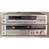 Image 1 : Technics SA-210 Quartz Synthesizer FM/AM Stereo Reciever & Technics M224 Stereo Cassette Deck