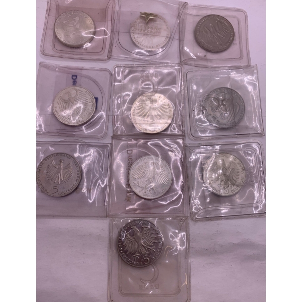  Germany 5 Mark Proof Collectors Silver 62.5% & Copper Nickel Set (See description) 