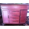 Image 1 : Large Wooden Jewelry Box with Velvet-Lined Interior and Mirror
