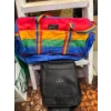 Image 1 : assortment of bags. Sweet retro rainbow bag, samsonite extendable bag
