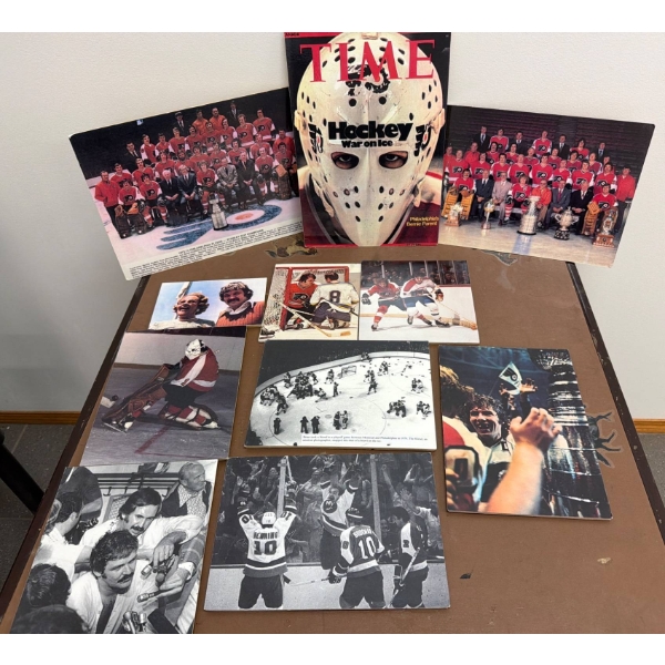 Philadelphia Flyers Hockey Memorabilia Featuring Time Magazine Cover and Photos