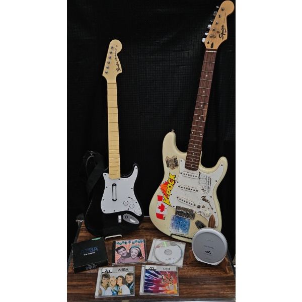 Guitar Hero Guitar with Guitar & Walkman, CDs