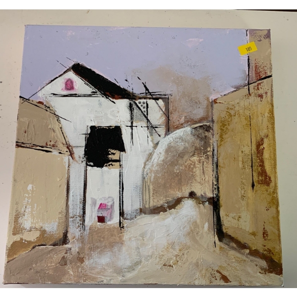 Joanna Drummond Oil On Canvass House 12 x 12 