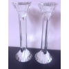 Image 5 : Crystal Lot with Candle Holders, Decanter, and Etched Divided Platter
