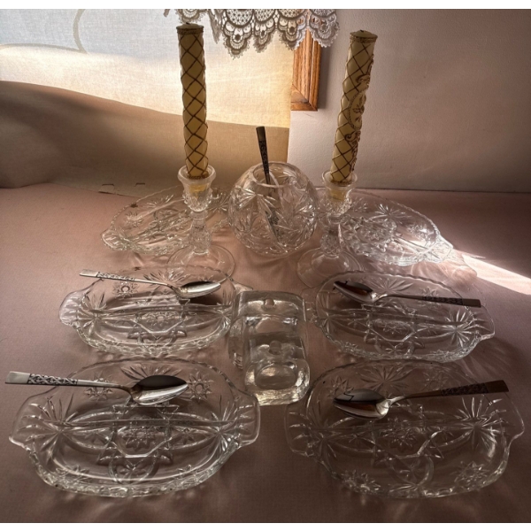 Crystal Serving Ware Candle Holders & More