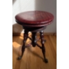 Image 1 : Gorgeous Mahogany Antique Swivel Stool - 19T