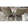Image 4 : Vintage Metal and Fabric Chairs