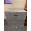 Image 1 : Two-Drawer Metal Filing Cabinet with Locking Mechanism