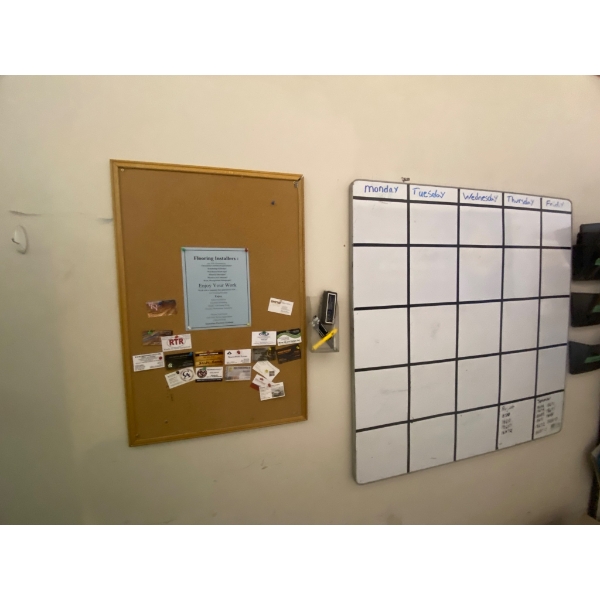 Cork Bulletin Board, Magnetic Whiteboard, and Office Organizer Set