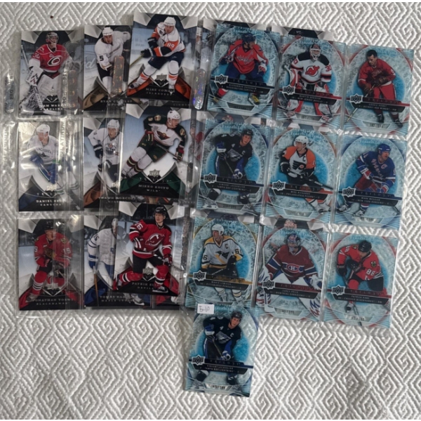 2009/2010 NHL Upper Deck Trilogy Cards- Frozen In Time  Hockey Memorabilia