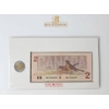 Image 1 : Commemorative 1996 Canada $2 Note and Toonie Set in Display