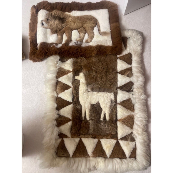 Beautiful Handmade Small Llama & Lion Rugs That Are Sooooo Soft & Fluffy