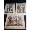 Image 1 : Reproduction Egyptian Papyrus Paintings: Two 17 X 25 and 25 X 17