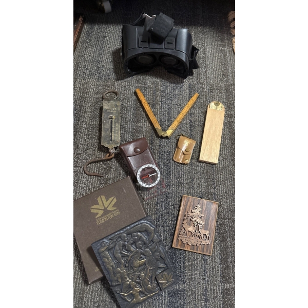 Antique Measuring Devices Bronze Souvenir From 1978 Commonwealth Games & More