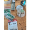 Image 5 : Fisherman's Must Haves -  Fat Tackle Box Loaded w/ Vintage Fishing Rod Hunting Knife & More