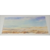 Image 1 : Tranquil Artist Signed Original Landscape Watercolor, Framed. - 21.5'W x 10.5"H Before Frame