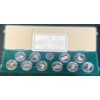 Image 1 : 1988 Calgary Winter Games 12 Coin Set Fine Silver 12 Troy Ounces