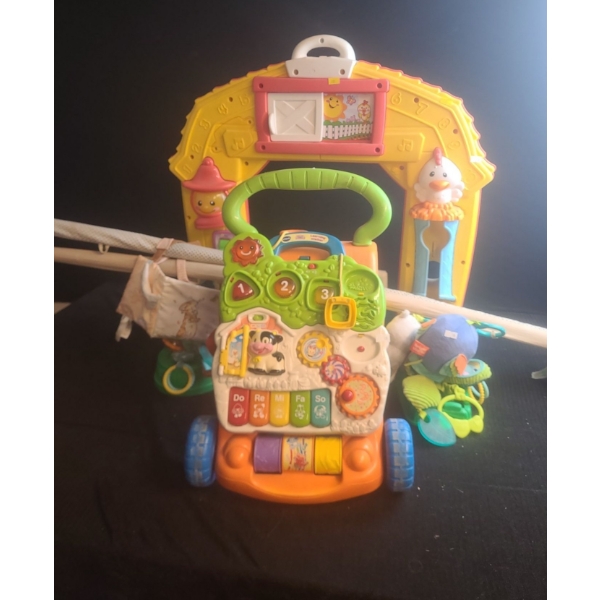 Fisher Price Barn Door, Vtech Learning Walker and More!