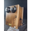 Image 4 : Vintage Northern Electric Wooden Wall Crank Telephone