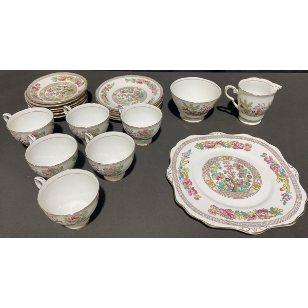 Royal Albert Bone China Chelsea Bird Tea Set, 21 Pieces