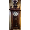 Image 1 : Victorian Oak Vienna Wall Clock 46T Antique Carved 