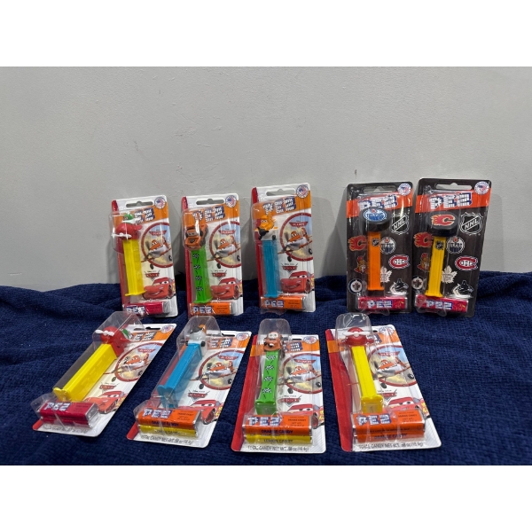 Collection of Pez Dispensers - Planes, Hockey