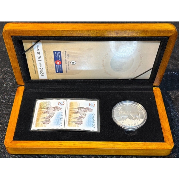 2006 $5 Sable Island Horse Stamp & Fine Silver Coin Set 28 Grams