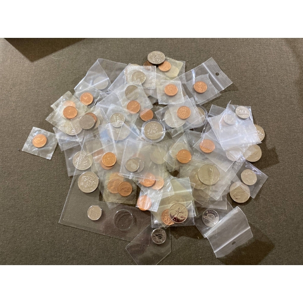 Canadian Coins in Various Denominations and Years