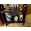 Image 2 : Selection of canes, a shoe rack, and jars of vintage buttons