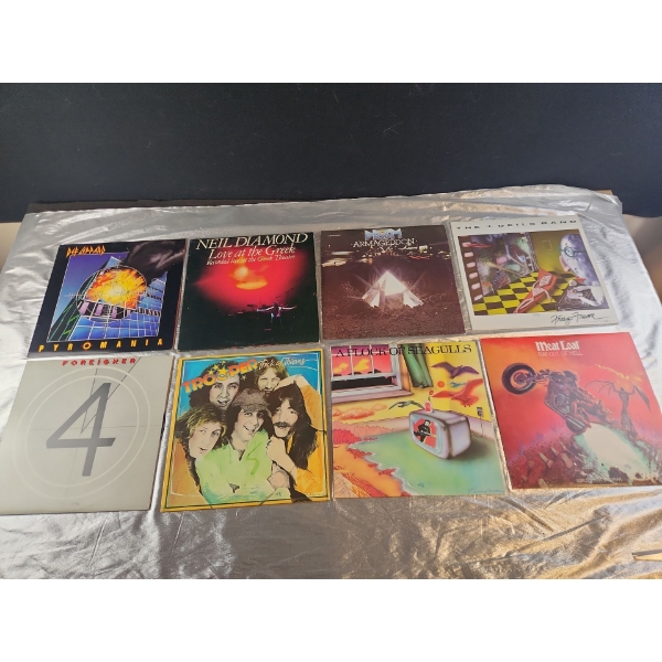 Great 8 Piece Selection of Rock & Pop Albums 