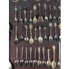 Image 6 : Silver-Plated and Non SP  Souvenir Spoons, Serving Pieces, Napkin Rings, and Flatware Lot