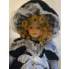 Image 2 : Porcelain Dolls: Girls in Blue Velvet. Tallest is 25T