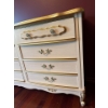 Image 2 : French Provincial Style Wooden Gilded Dresser - 50W, 16D, 33T