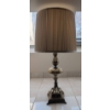 Image 2 : Ornate Table Lamp with Pleated Shade and Decorative Base
