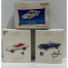 Image 1 : Vehicles-1963 Corvette Sting Ray Coupe, 1968 Firebird, 1961 Corvette Mako Shark Hallmark Ornaments 