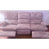 Image 2 : Beige Reclining Sofa Set with Matching Recliner Armchair