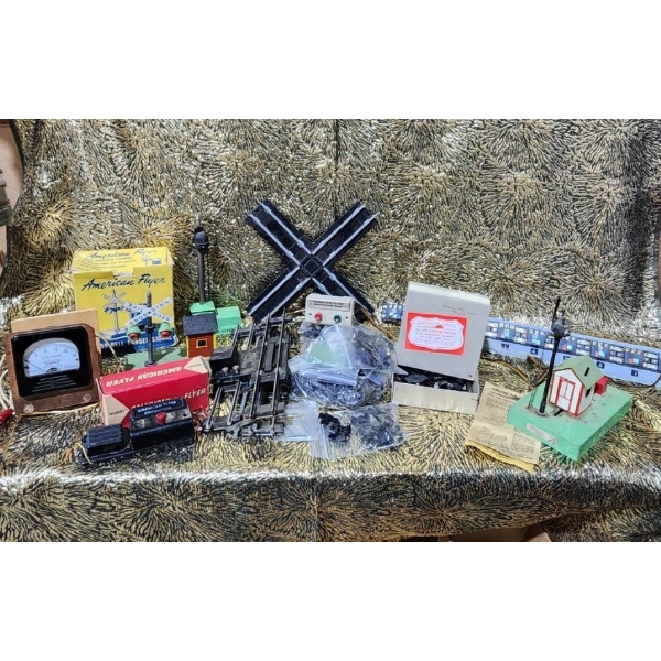 American Flyer 5 Gauge Train Collection Including Track, Transformers, and Accessories