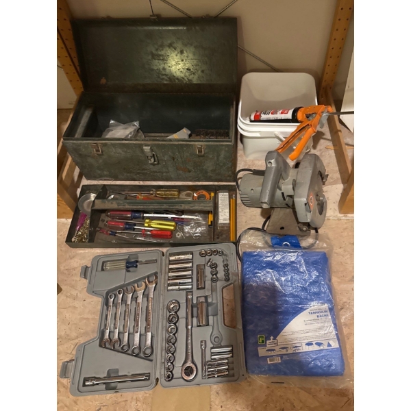 Tool Collection Featuring Black & Decker 7 1/4 Circular Saw, Craftsman Toolkit & More 