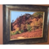 Image 2 : Framed Paint on Canvas of Cliff and Trees by R. Gertz 19 X 16