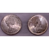 Image 2 : Canadian Silver Dollar 1966 (80% Pure Ag) 23.5 g & Canadian Silver Dollar 1965 23.4 g (80% Pure Ag)