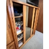 Image 4 : Vintage retro teak wardrobe set with tons of storage and sliding glass door very very cool design am