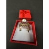 Image 2 : 10k Stamped Pearl and Ruby Ring