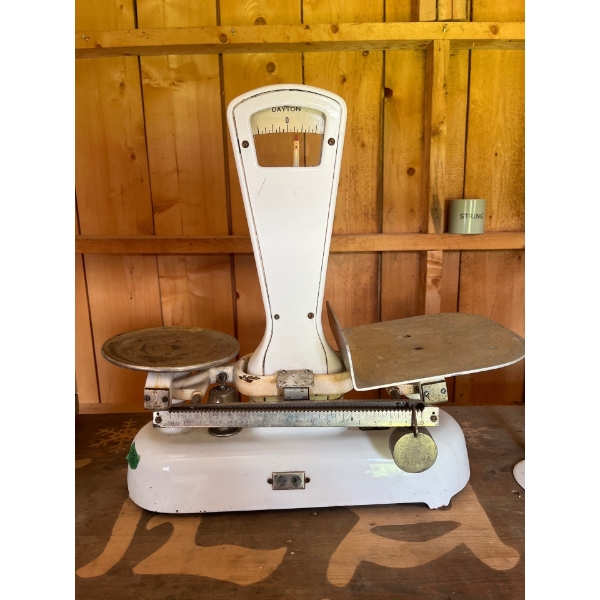 Vintage Grocery Store Scale L19" H 18.5"
